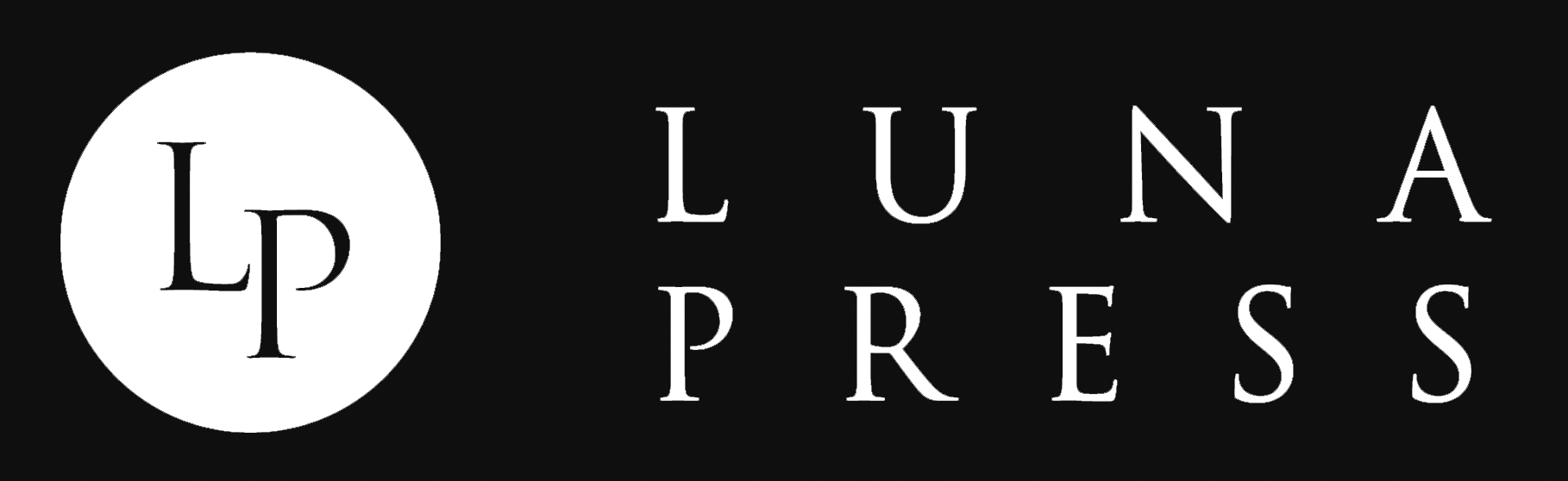 Image displays Luna Press logo - white text on black background