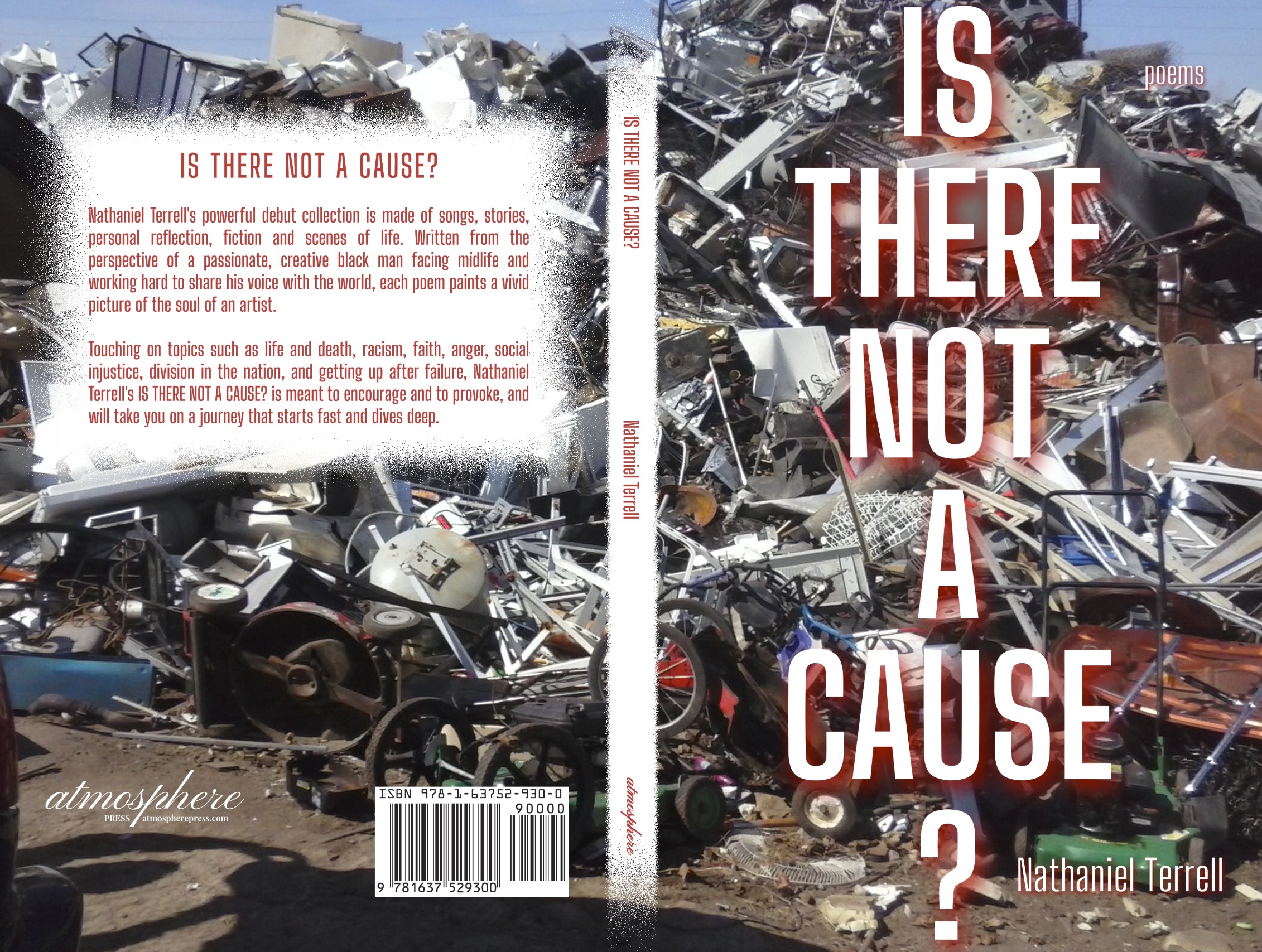 Book cover to Is there not a cause. A collection of poems, stories, scripts, songs and anthems