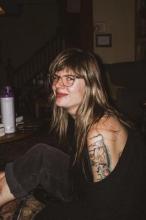 pic of me smiling over my shoulder